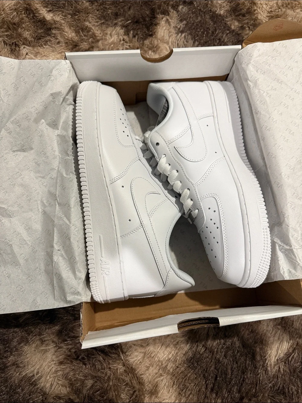 Nike White Low-Top Leather Sneakers